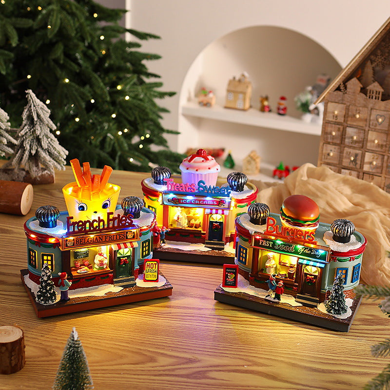 Nostalgische Eisdiele mit LED-Beleuchtung Brehn