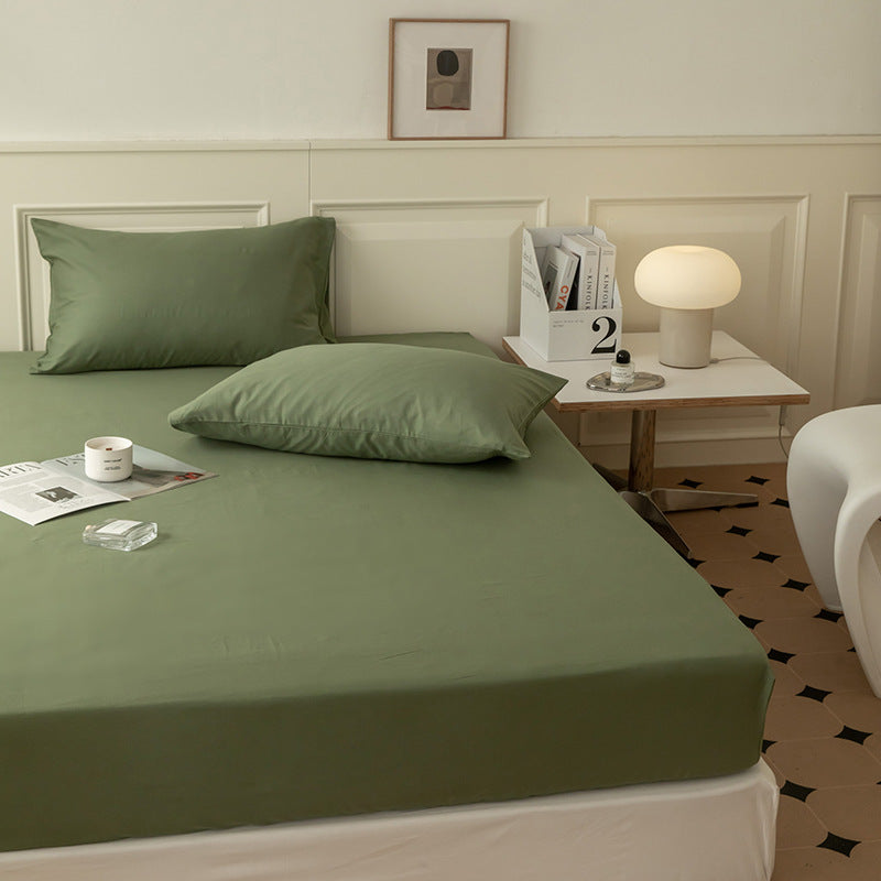Extra­tiefes Jersey-Spannbettlaken mit Premium-Baumwollmix und Rundumgummi