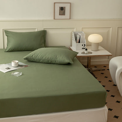 Extra­tiefes Jersey-Spannbettlaken mit Premium-Baumwollmix und Rundumgummi