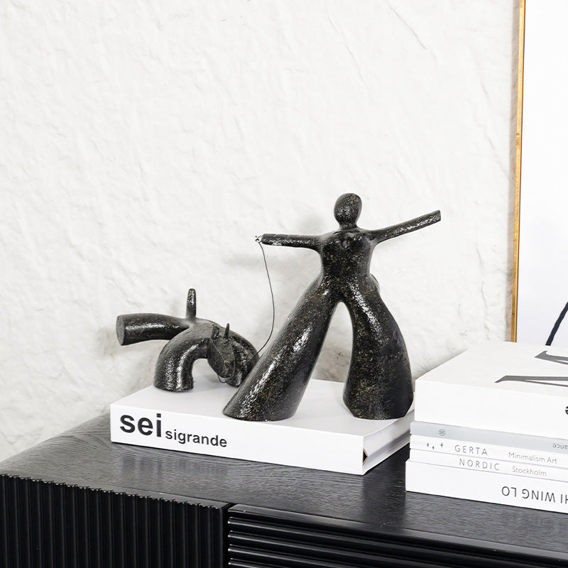 Abstrakte dekorative verspielte Figurine