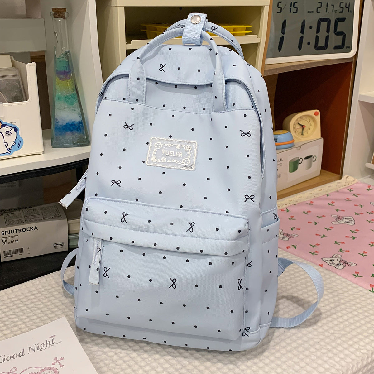 Stylischer gepunkteter Rucksack Brehn