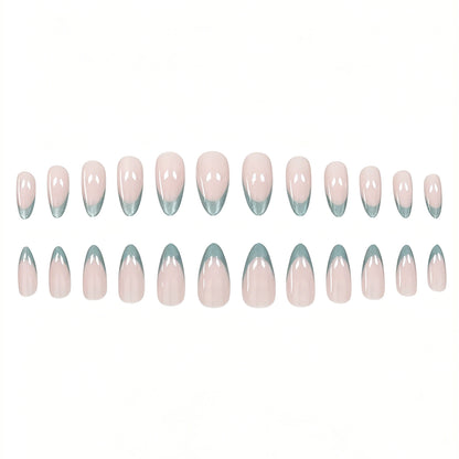 Gradient Glitter French Tip Nagelverstärkungen Brehn