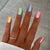 Iridescent Metallic Press-On Nail Set Brehn