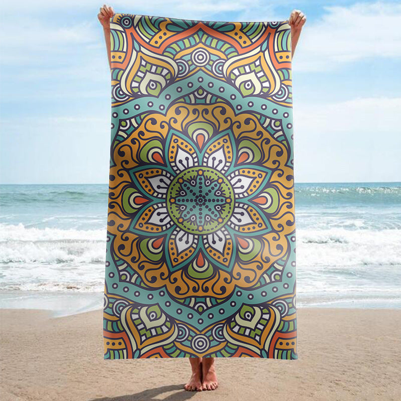 Strandhandtuch mit kunstvollem Mandala-Design Brehn