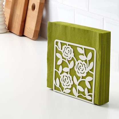 Dekorativer Serviettenhalter mit Blumenmuster