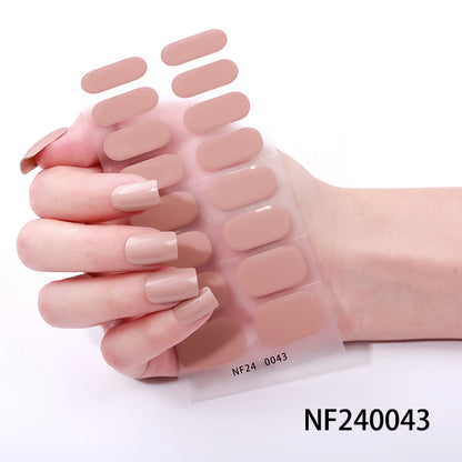 Glänzende Finish Gel-Nagel-Wickel
