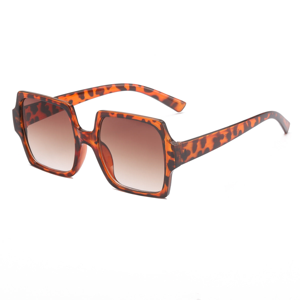Damen stilvolle oversized Sonnenbrille mit elegantem Leoprint Brehn