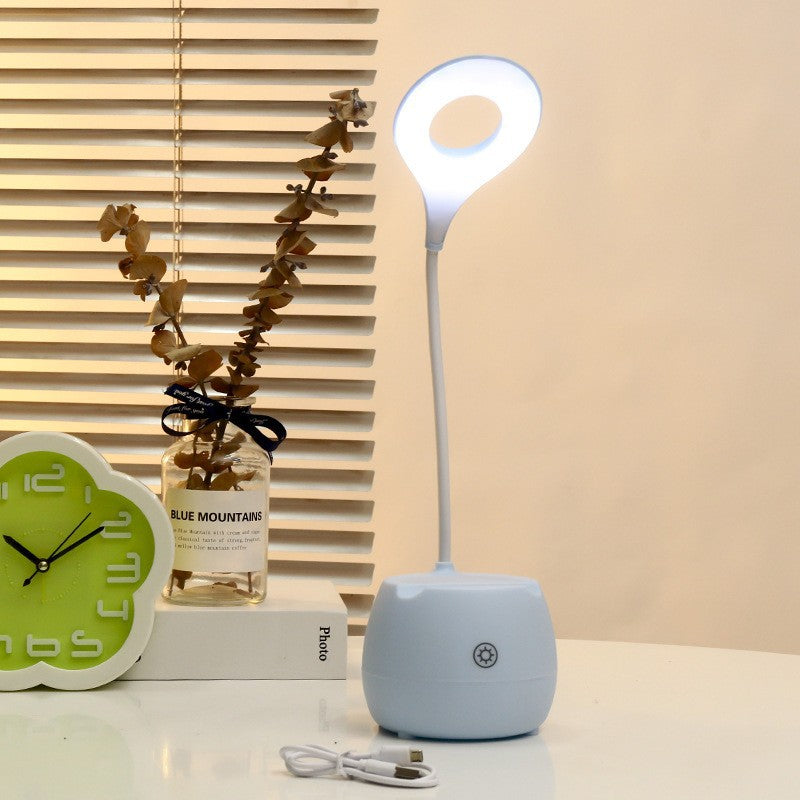 Damen LED Schreibtischlampe mit flexiblem Arm Brehn