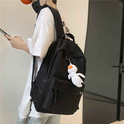 Vielseitiger lässiger Rucksack mit Plüsch Charm Brehn