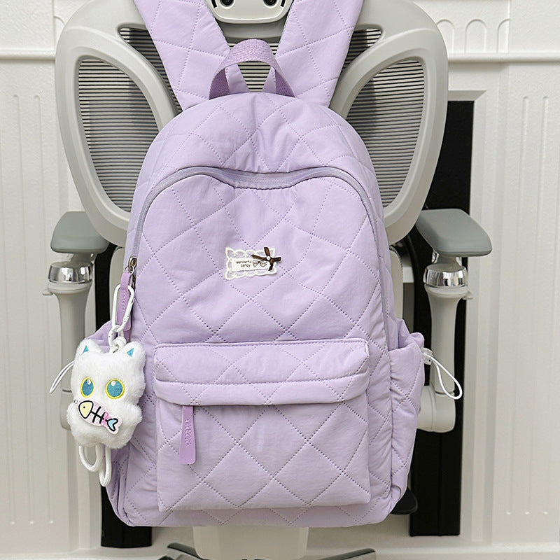 Süße gesteppte Hasenohren Schulrucksack