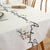 Bestickte Schrift Tischdecke