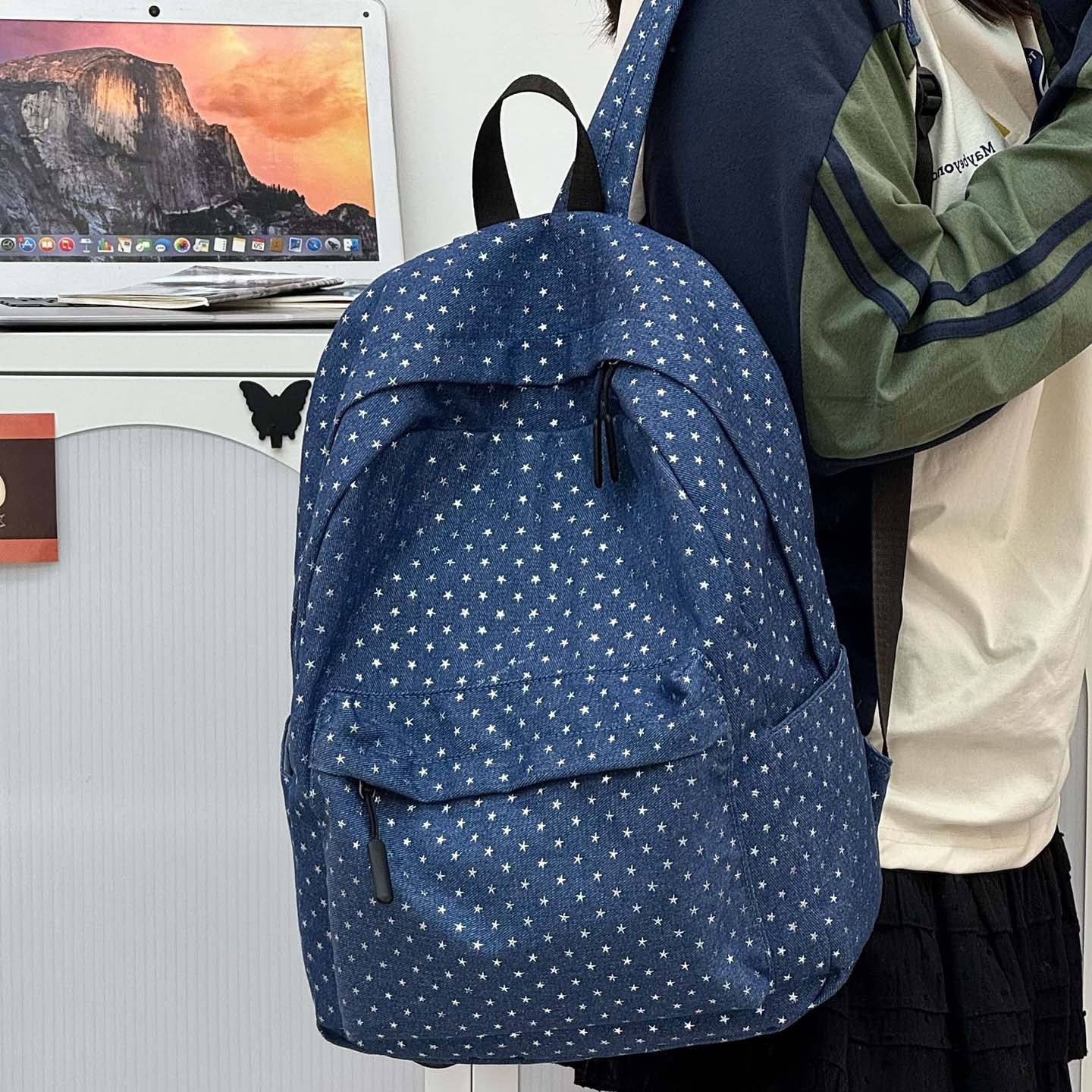 Stylische Canvas-Rucksack Brehn