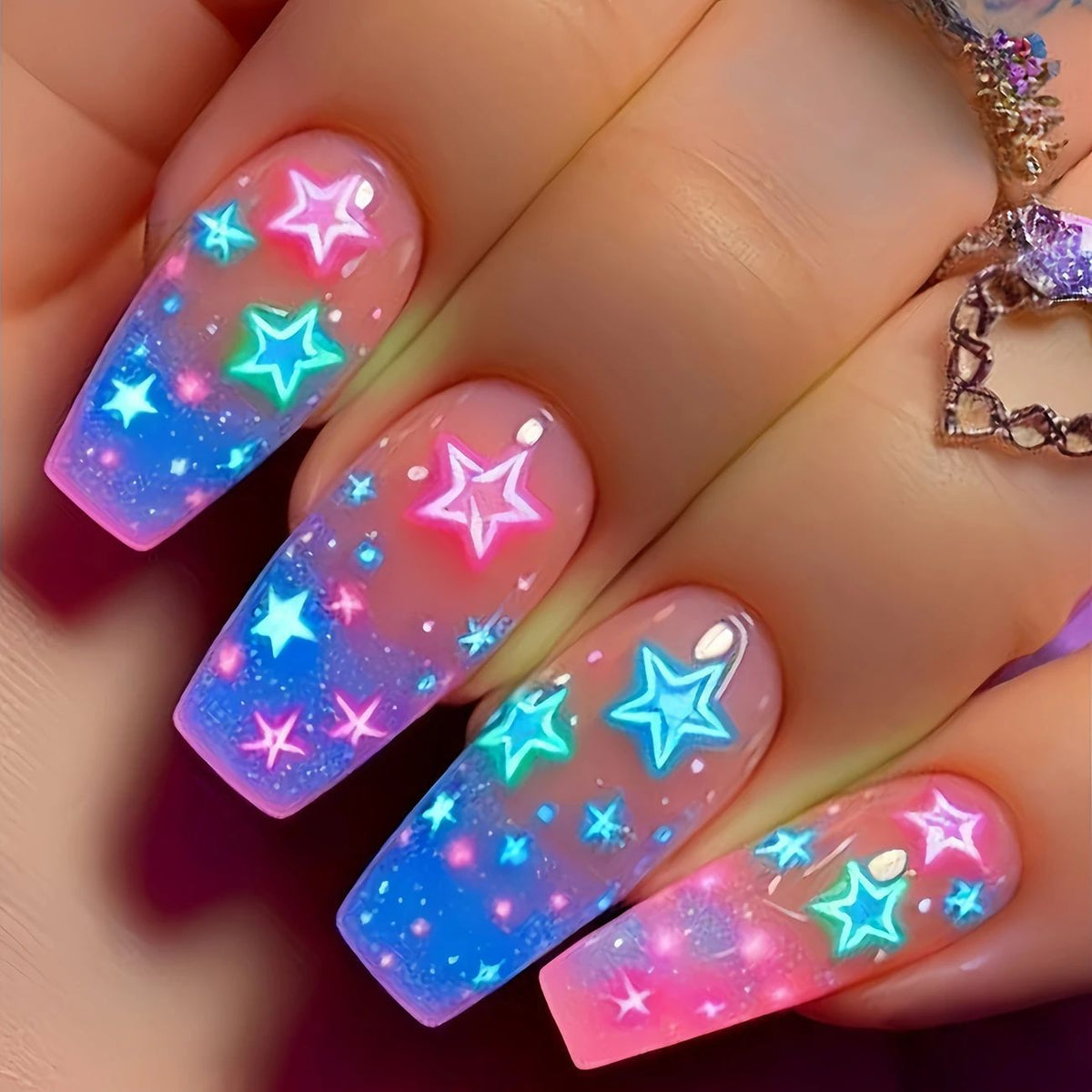 Iridescent Acryl-Nagelverstärkungen Brehn