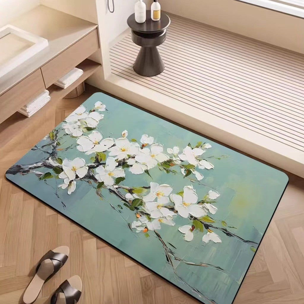 Luxuriöse strukturiertes Blumenteppich Brehn