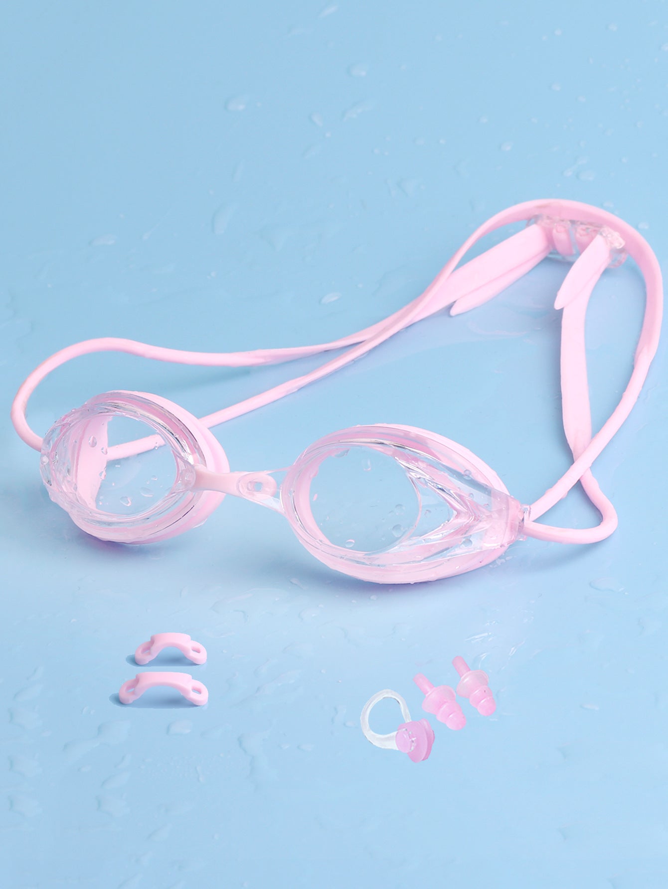 Schwimmbrille mit Verstellbarem Kopfband und Komfortnasenstück Brehn