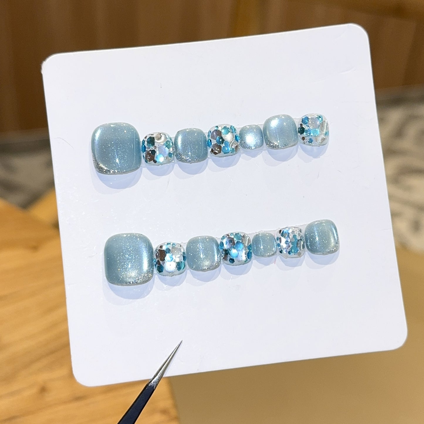 Glamouröse Kunstnägel Im Kühlen Glitzerdesign Brehn