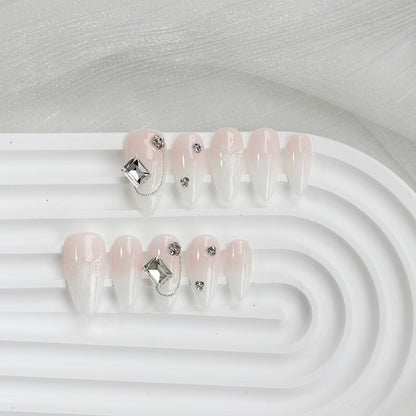 Künstlerisches Schmetterlingsdesign Press-On Nagelset
