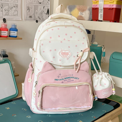 Stylische Wasserfeste Sternmuster Rucksack Brehn