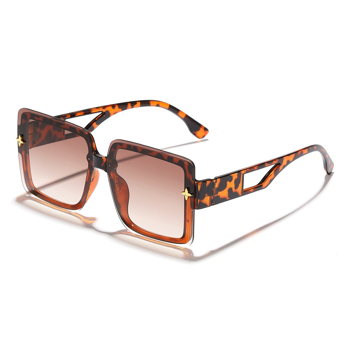 Damen modische quadratische Sonnenbrille mit elegantem Rahmen Brehn