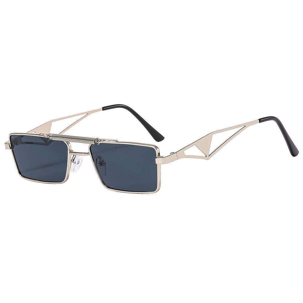 Modische Sonnenbrille mit Eckigem Rahmen und Verspiegelten Gläsern Brehn