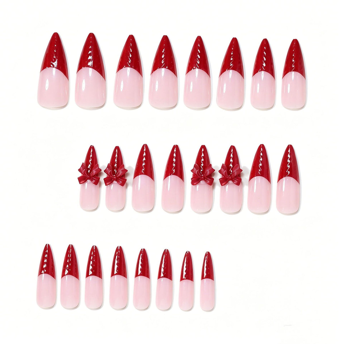 Künstlerische Stiletto Press-On Nagelspitzen Brehn
