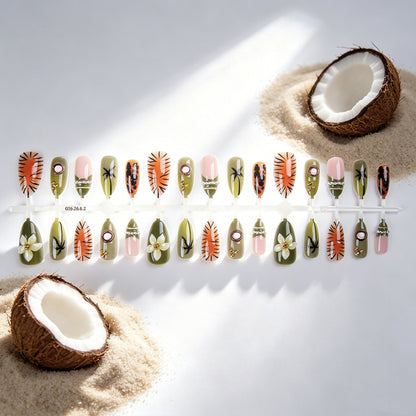Exquisite Kunstnagel Kollektion mit floralen Mustern Brehn