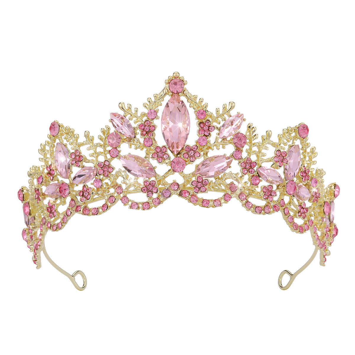 Damen Glamouröse Tiara mit funkelnden Kristallverzierungen Brehn