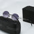 Damen runde Sonnenbrille mit einzigartigem Wellendesign und hochwertigem Metallrahmen Brehn