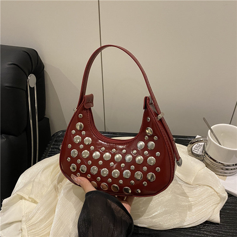 Nietenleder Hobo Tasche Brehn