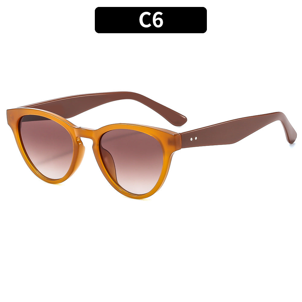Vintage-inspirierte Katzenaugen-Sonnenbrille Eleganter Stil