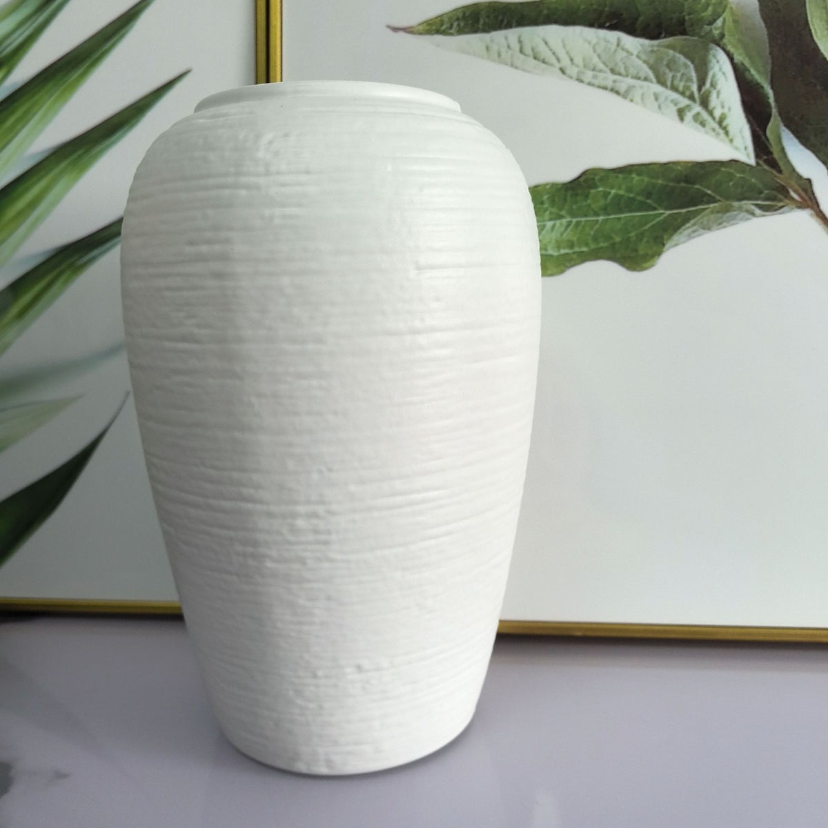 Elegante strukturierte Keramikvase Brehn