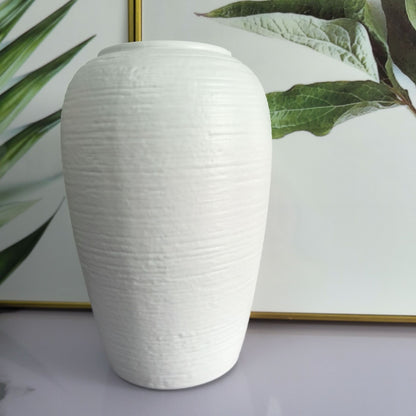 Elegante strukturierte Keramikvase Brehn
