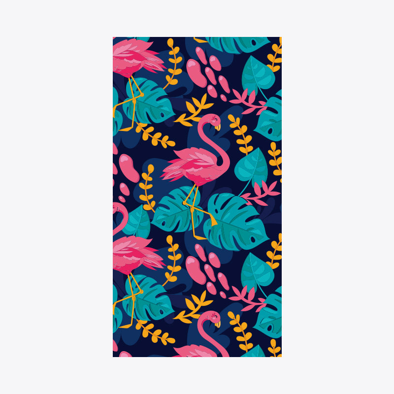 Strandtuch mit tropischem Flamingo-Muster Brehn