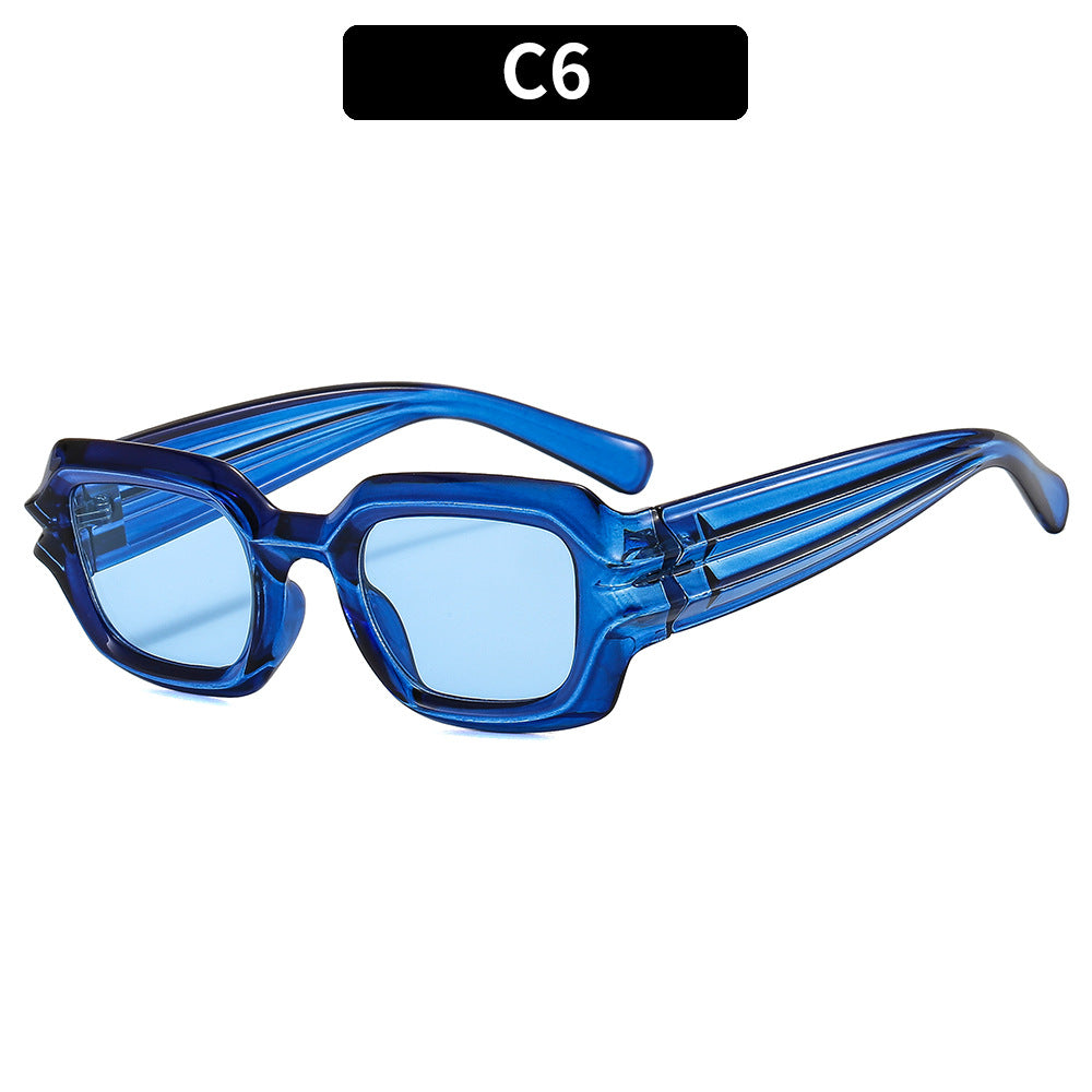 Fette geometrische quadratische Rahmen-Sonnenbrille