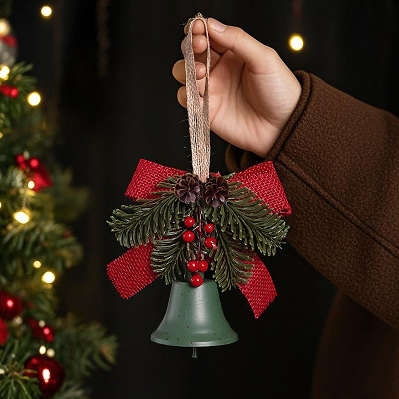 Festliche Weihnachtsglocke mit Tannenzapfen-Dekoration Brehn