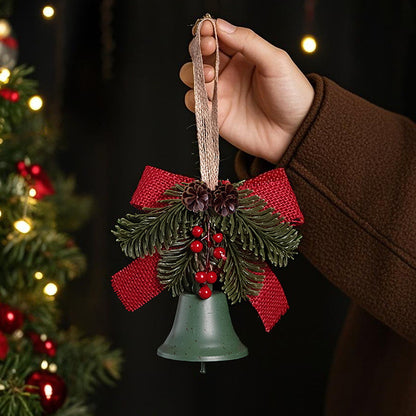 Festliche Weihnachtsglocke mit Tannenzapfen-Dekoration Brehn