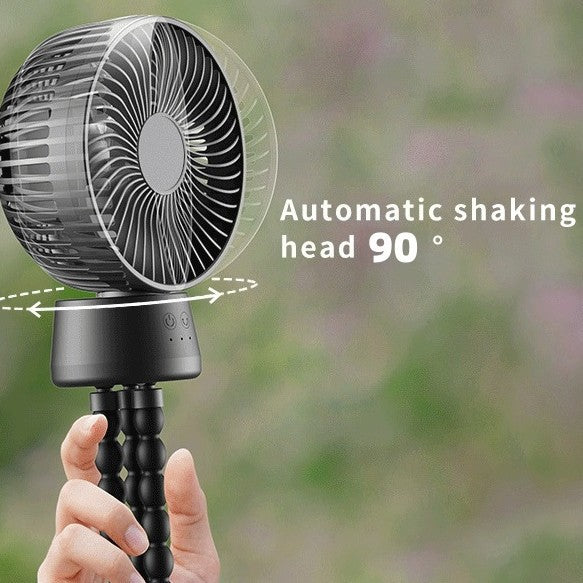 Unisex nan tragbarer wiederaufladbarer Schreibtischventilator mit flexiblen Stativbeinen und leisem bürstenlosem Motor Brehn