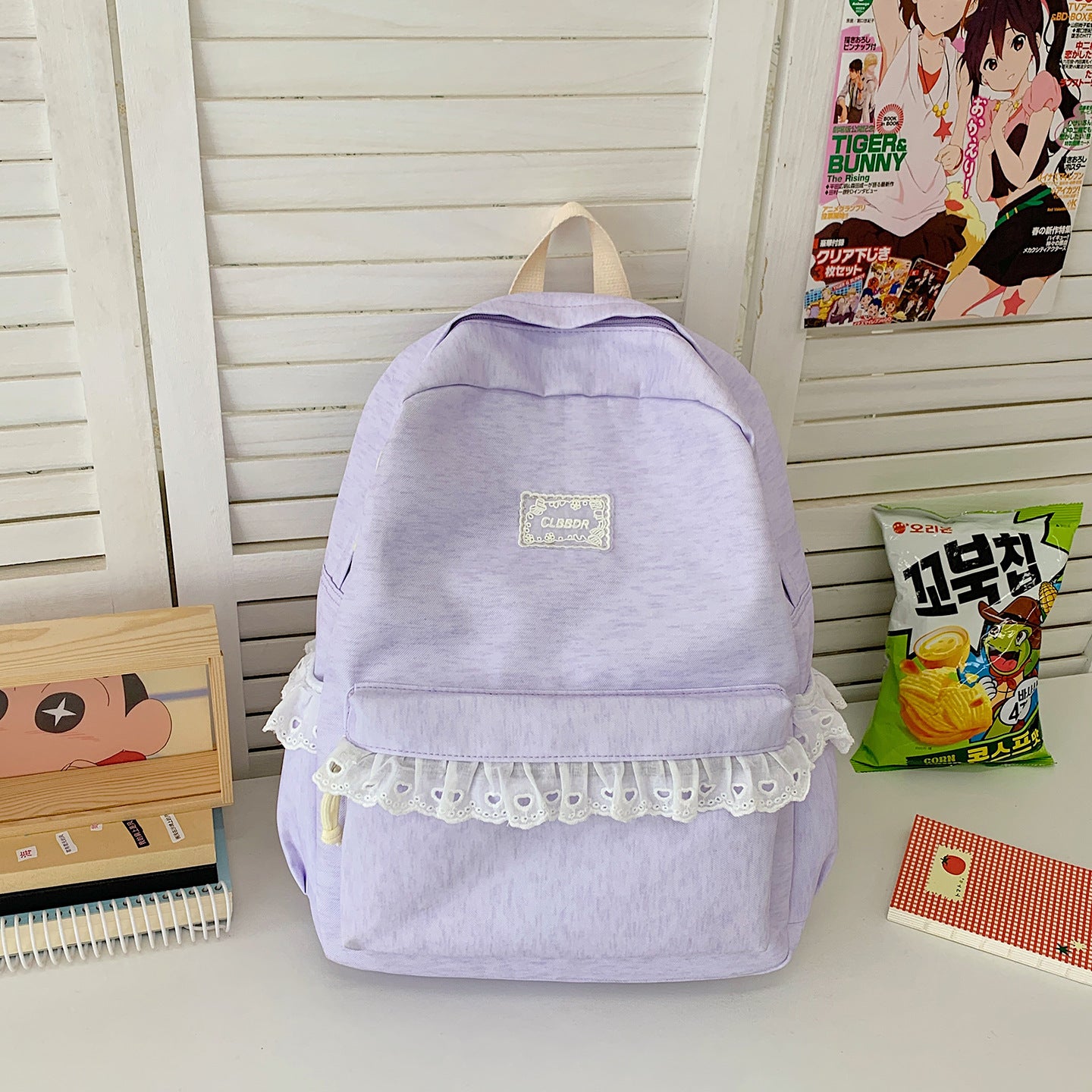 Elegante Rüschen Spitze Schulrucksack