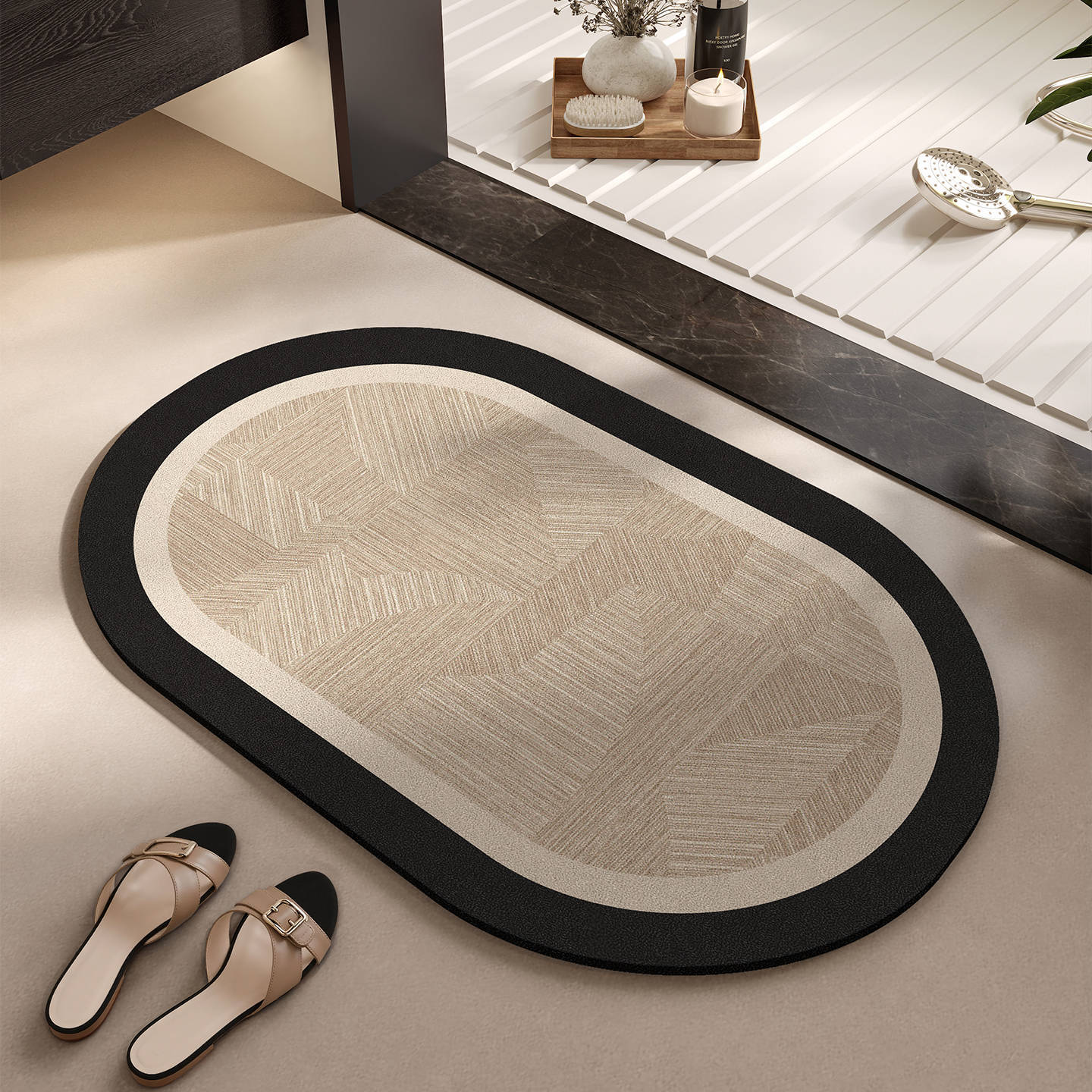 Elegante Gewebte Badematte Brehn