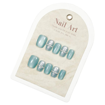 Glänzendes dekoratives Press-On-Nagelset Brehn