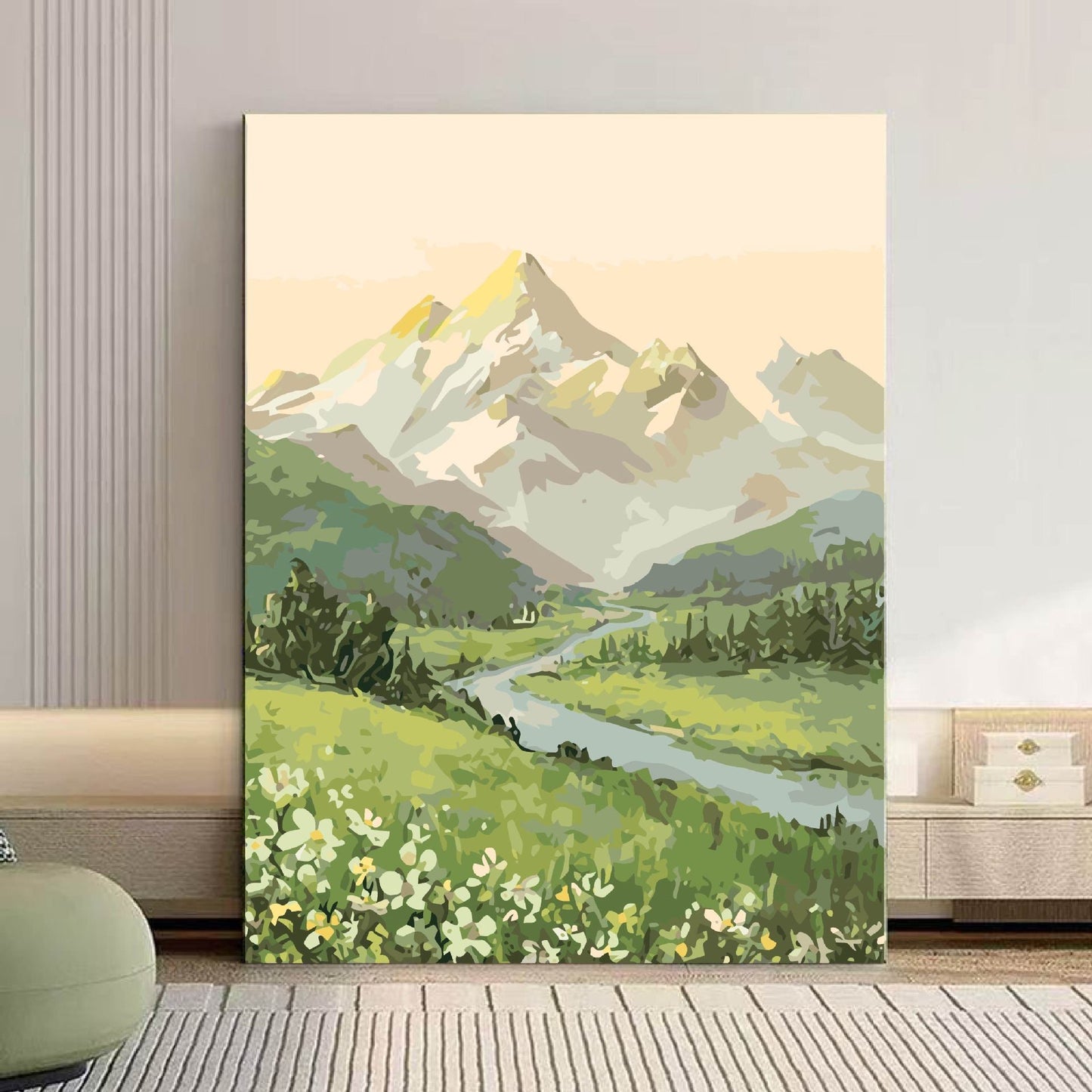 Szenische Berglandschaft Leinwand Kunst Brehn 1785768018