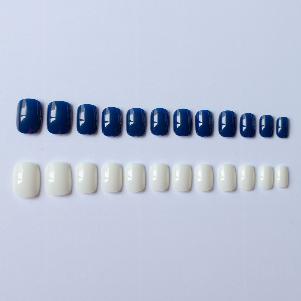 Elegantes Dual-Color-Nageldesign-Set