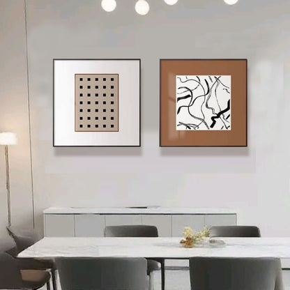 Abstrakte Linien Kunstrahmen Darstellung