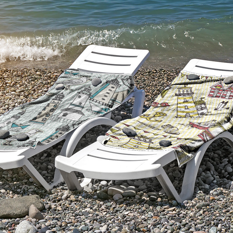 Strandtuch aus hautfreundlicher Mikrofaser mit kreativem Mustermix Brehn