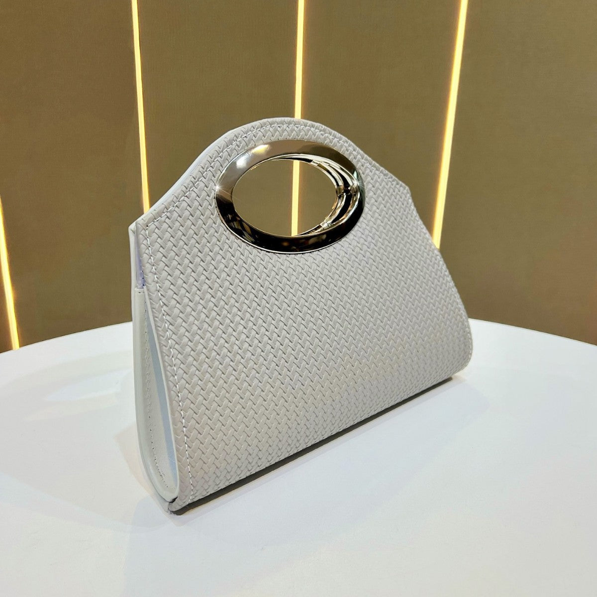Strukturierte Handtasche Clutch