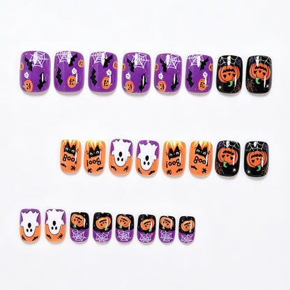 Halloween-Themen Dekorative Press-On Nagelkunst Brehn
