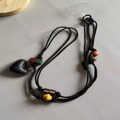 Handgemachte Herzanhänger Brillenband Brehn