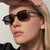 Damen quadratische Sonnenbrille mit schützendem UV-Filter und robustem Rahmen Brehn