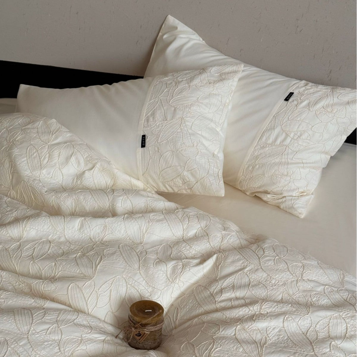 Gestepptes Matelassé Bettbezugset mit wendbarem Satinrücken