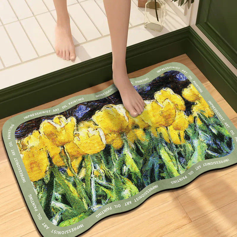 Künstlerische impressionistische Kunst-Badematte